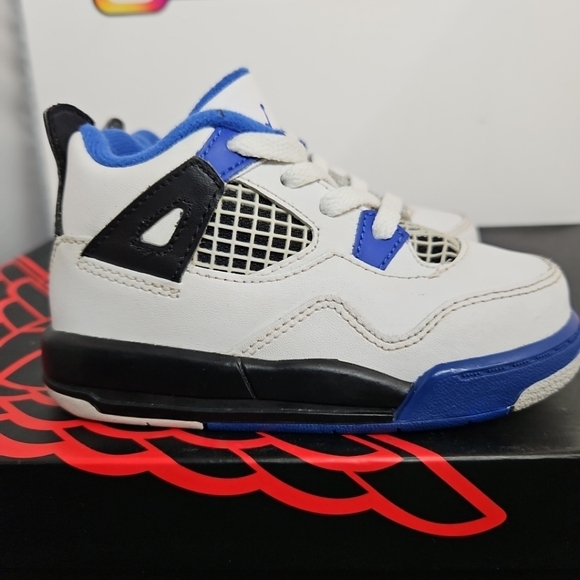 NIKE Air Jordan 4 Retro Motorsport 2017 Toddler Size 7C Cleanest Pair Here , fi - Picture 2 of 14